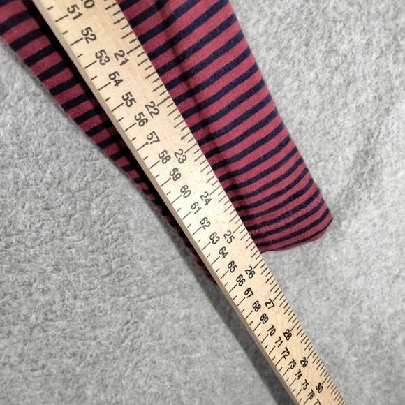 Madewell Turtleneck Top Womens Size XL Blue Red Striped Casual Long Sleeve - Picture 5 of 12
